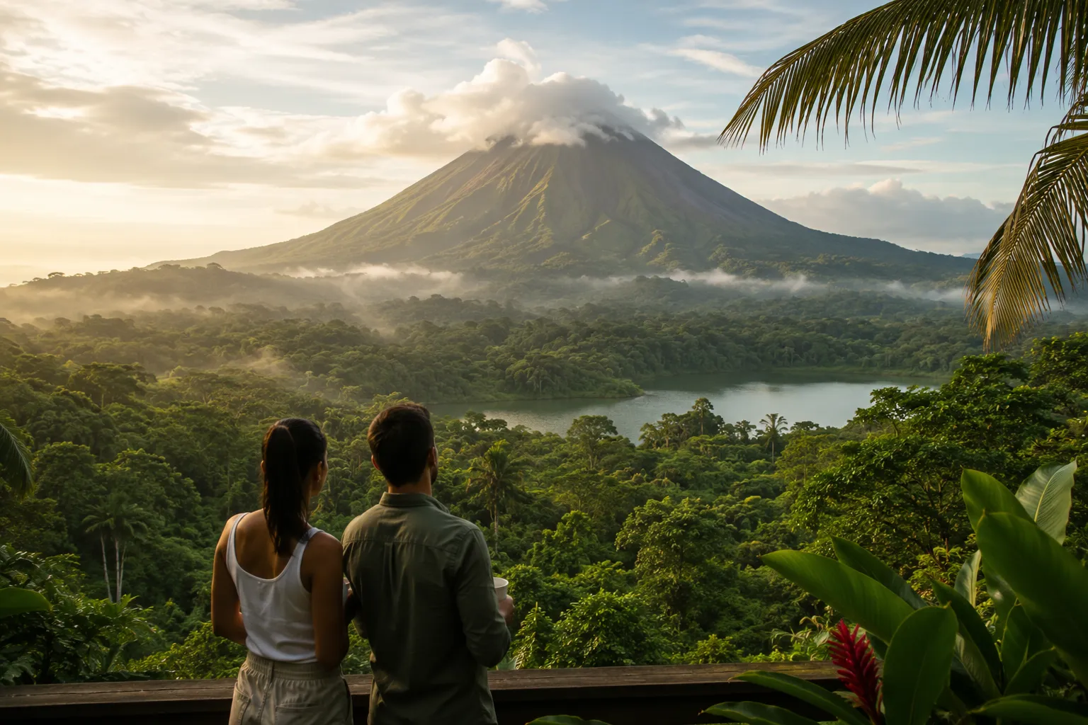 Arenal Volcano and Costa Rica rainforest