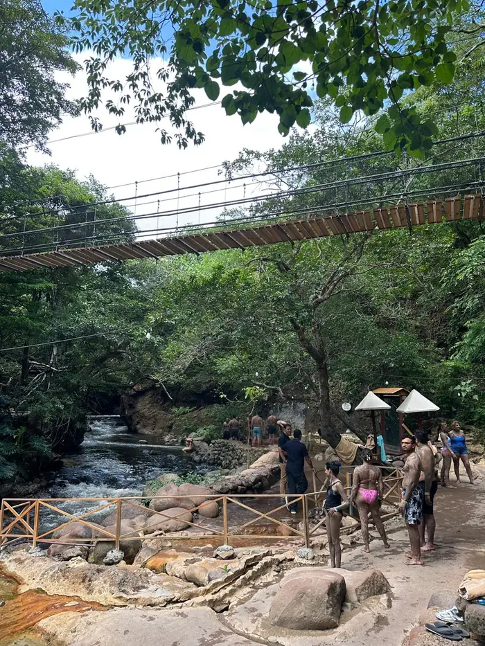 Natural volcanic mud at the Rio Negro hot springs area