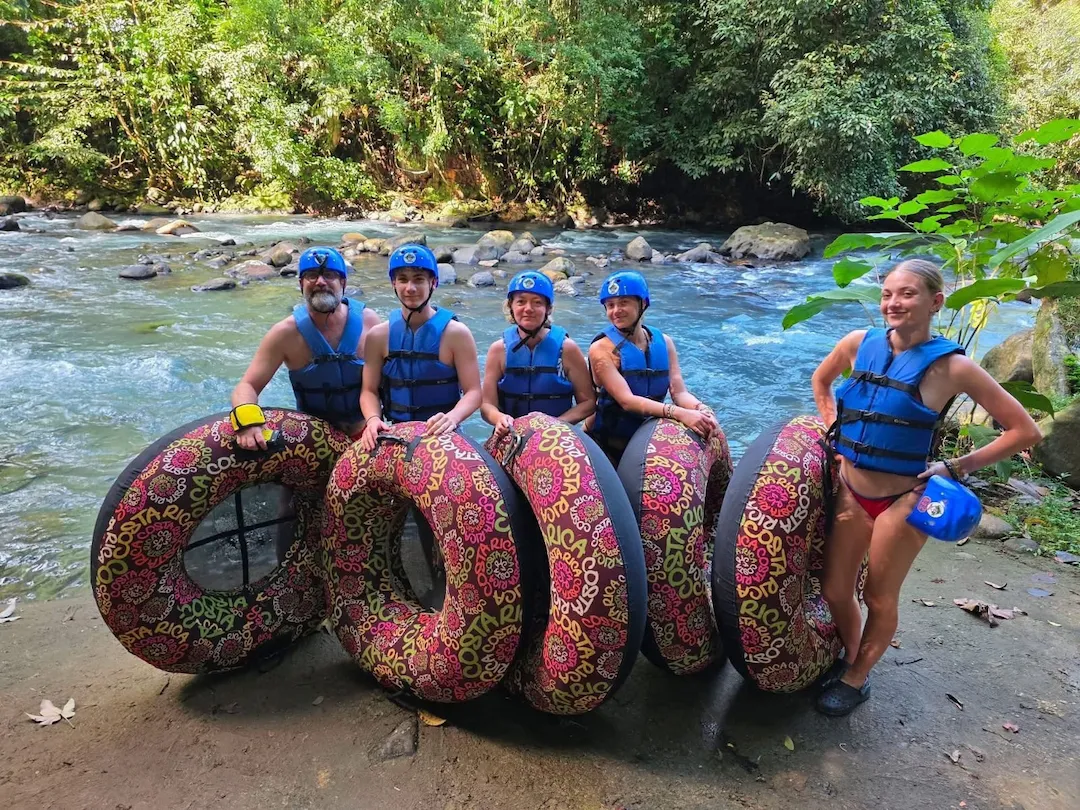 Tubing at Río Celeste private tour in Guanacaste, Costa Rica